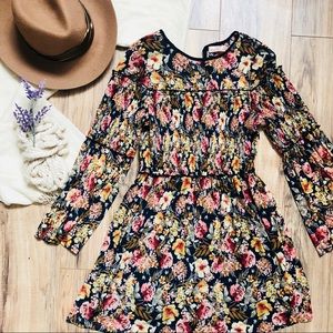 Band Of Gypsies BOG Collection floral fall dress